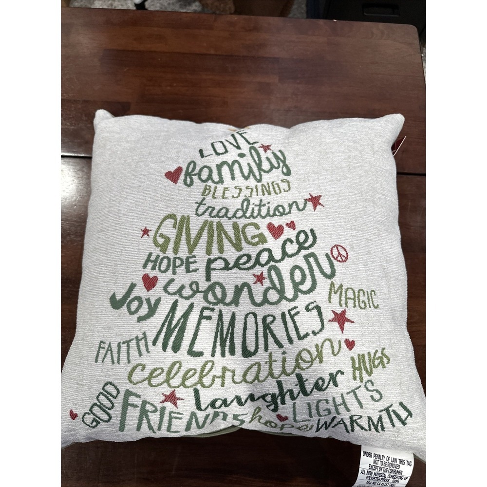 St. Nicholas Square Decorative Christmas Couch Pillow 18x18